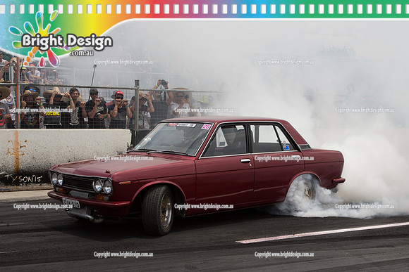 Summernats 28 Sunday 4 Jan 2015  BD  (7652)  QIK510 BURNOUT