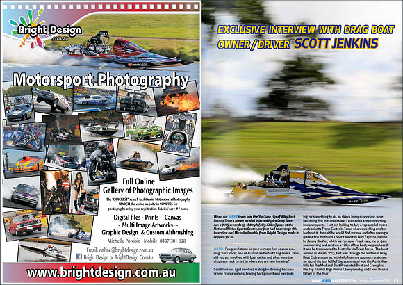 WARR Magazine Issue 2 - p14-15 Bright Design Advert & Alky Rock Scott Jenkins