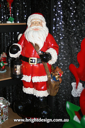 2- S-99 Standing Santa outdoor Christmas Decoration 1