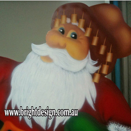 1- SS-12 h www Australian Grandpa Swaggie Santa Outdoor Christmas Decorations n Cut outs for Home Christmas (2)
