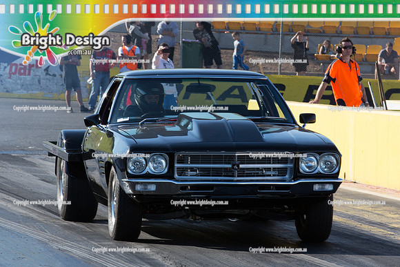 ANDRA Street Outlaws Drag Racing Quals Rnd 5 @ Calder Park 24 September 2014 (25078)  BLACK UTE