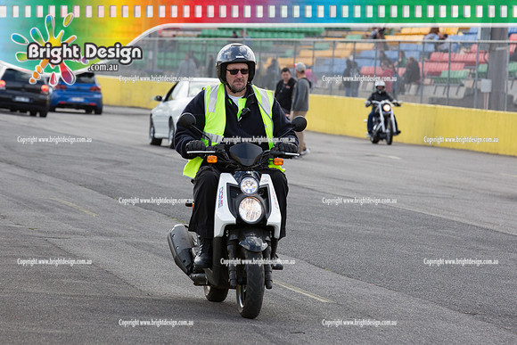 ANDRA Street Outlaws Drag Racing Qualifiers Rnd 3 @ Calder Park  SUN 24 Aug 2014   (21392)  BIKE CROWD