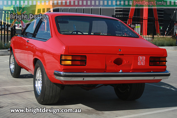 LA Red Torana Custom Paintworks by Bright Design Custom Body n Paint 1