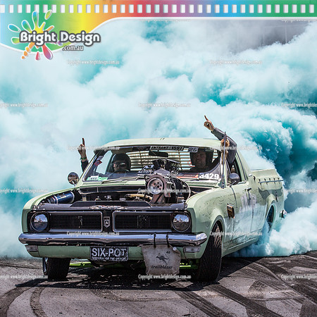 Summernats 29 SUNDAY 9 Jan 16  BDMP0616-2  SIXPOT BURNOUT