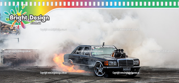 Summernats 29 SATURDAY 8 Jan 16  BDMP4991  MENACE FIRE BURNOUT