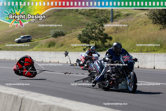 X-Champs @ Sydney Dragway SUN 4 May 2014  (6543)  BIKE TOP FUEL MOTORCYCLE  TBM 4204  GAVIN SPANN  TB 1688 TERRY BURNETT