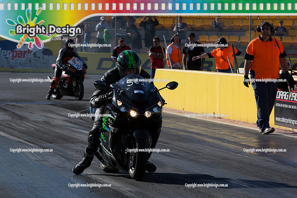 ANDRA Street Outlaws Drag Racing Quals Rnd 5 @ Calder Park 24 September 2014 (24855)  BIKE