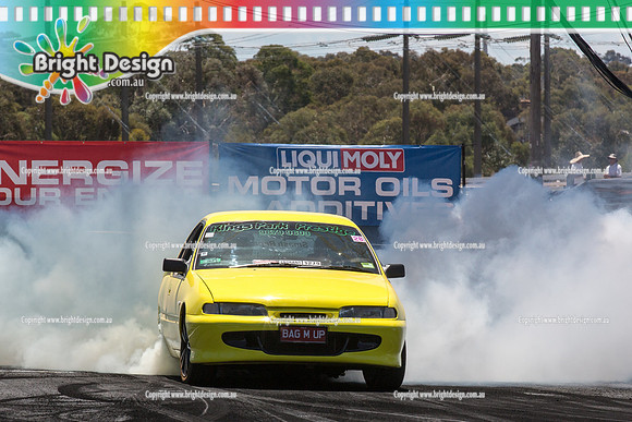 Summernats 28 Saturday 3 Jan 2015  BD (4633)  BAGMUP BURNOUT