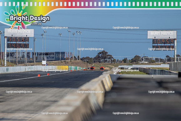 Fast Friday on Saturday @ Calder Park Drag Racing 12 October 2024 (171858) ORANGE MCLAREN