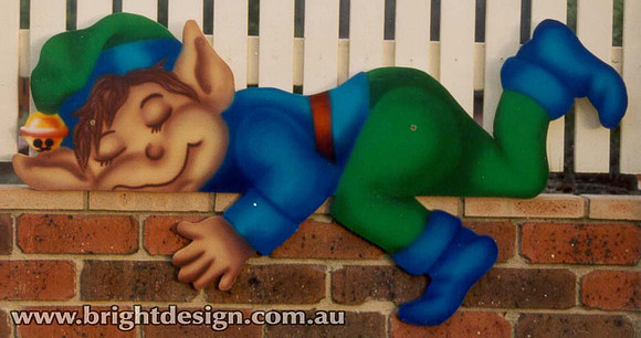 4- E-01 Lazy Elf Outdoor Christmas Decoration for Outside Commercial Christmas Displays