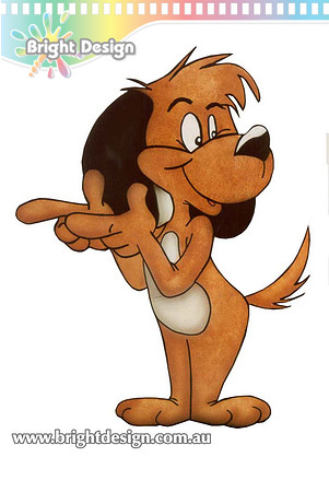 pca Cartoon Dog Cut Out Custom Airbrushed by Bright Design Airbrush Studio