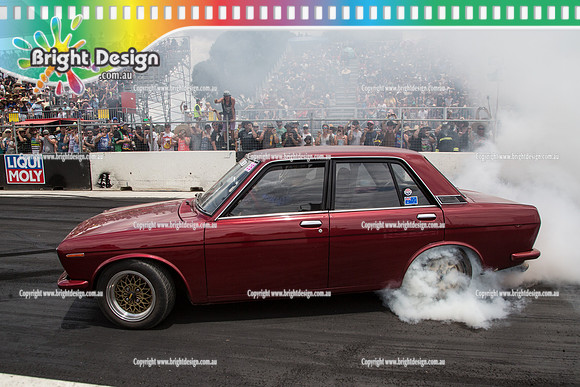 Summernats 28 Sunday 4 Jan 2015  BD  (7664)  QIK510 BURNOUT