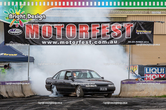 Motorfest @ Lardner Park  March 2015 SUNDAY  (18039)  SKINVN BURNOUT