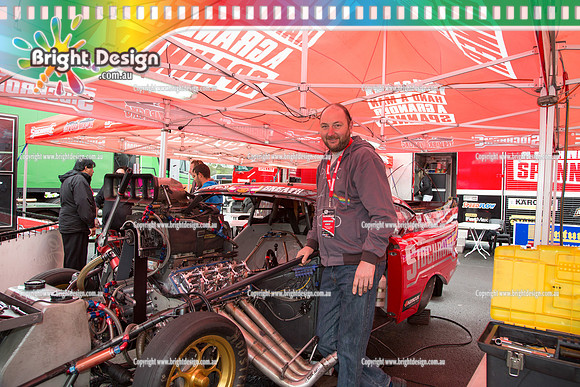 X-Champs @ Sydney Dragway SAT 3 May 2014  (4054)  TD 1221 TEAM BRAY RACING VICTOR BRAY  TOP DOOR SLAMMER CROWD