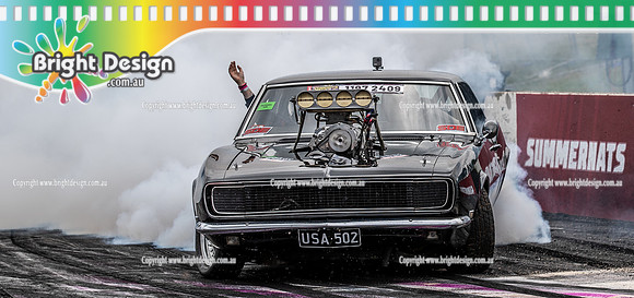 Summernats 34 Friday 7 Jan 2022  BDMP3783  USA502 BURNOUT