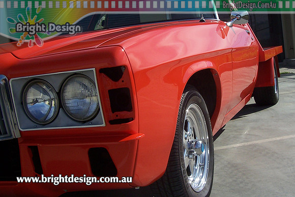 LBP1 Holden HZ Orange Ute Custom Paint & Body by Bright Design (3) www