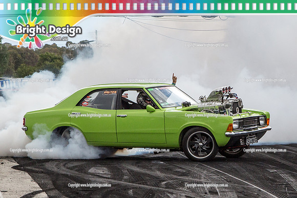 Summernats 28 Sunday 4 Jan 2015  BD  (8435)  KERMITD BURNOUT