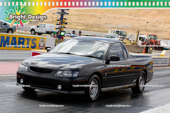 ANDRA Test n Tune @ Calder Park Raceway  SAT 25 Jan 2014  (7340)  ENTRANT 161  BLACK UTE