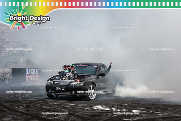 Summernats 28 Saturday 3 Jan 2015  BD (4689)  MAADSS BURNOUT