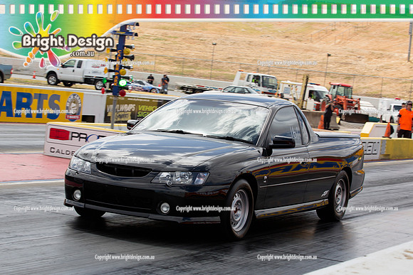 ANDRA Test n Tune @ Calder Park Raceway  SAT 25 Jan 2014  (7339)  ENTRANT 161  BLACK UTE