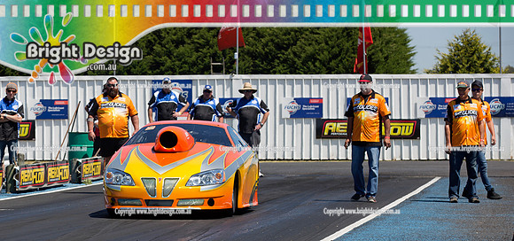 Areoflow Nitro Funny Cars @ Portland 1 Feb 2014  (1041)  AAPA 990 HUGO    RACE GLIDES  CROWD