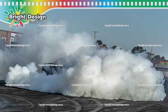 Skid City Day 4 @ Swan Hill Sept 2023 (12837) H8TER BURNOUT HEATH MADGWICK