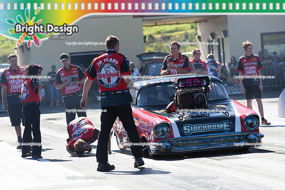 X-Champs @ Sydney Dragway SUN 4 May 2014  (6417)  TD 1221 TEAM BRAY RACING VICTOR BRAY  TOP DOOR SLAMMER  CROWD