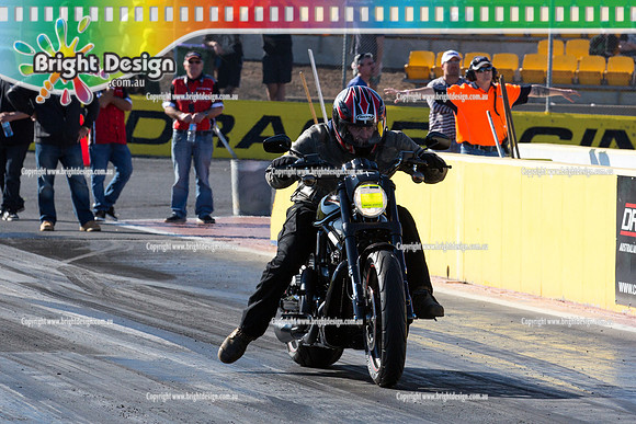 ANDRA Street Outlaws Drag Racing Quals Rnd 5 @ Calder Park 24 September 2014 (24837)  BIKE