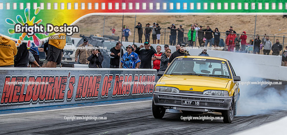 Street Outlaws NPK No Prep Kings vs Australia @ Calder D2 19 March 2023 (148016) JETF18 7234 ADAM POPOVIC