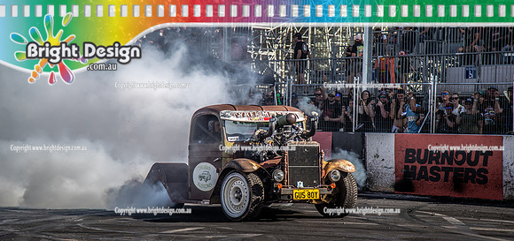 Summernats 34 Saturday 8 Jan 2022  BDMP8145  GUS80Y BURNOUT