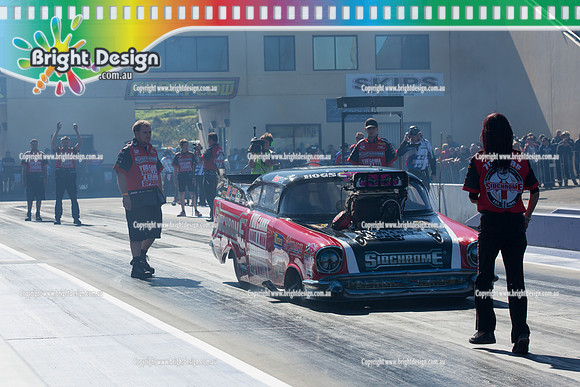 X-Champs @ Sydney Dragway SUN 4 May 2014  (6413)  TD 1221 TEAM BRAY RACING VICTOR BRAY  TOP DOOR SLAMMER  CROWD