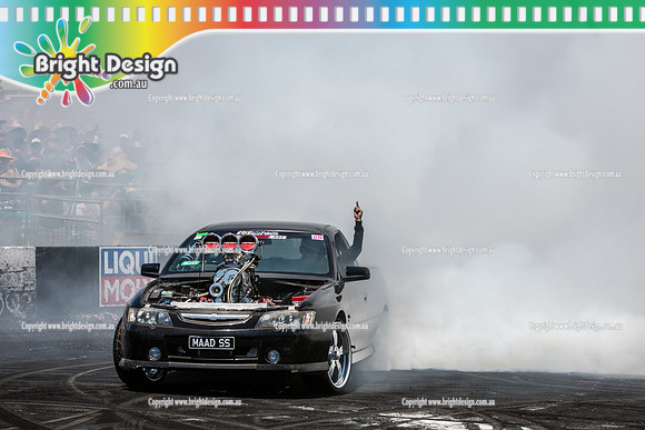 Summernats 28 Saturday 3 Jan 2015  BD (4692)  MAADSS BURNOUT